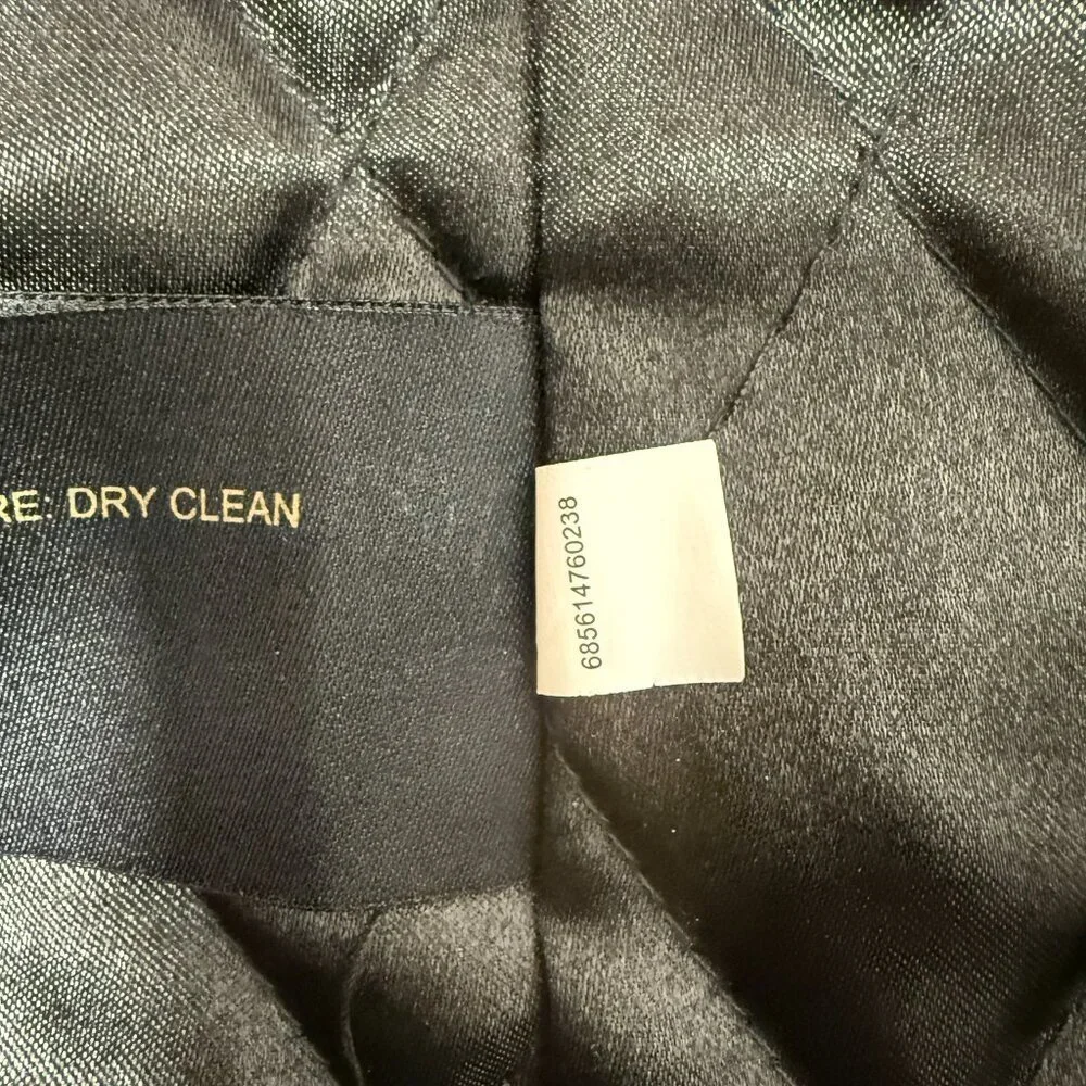 Duffle Coat- A[xist] Black, Size Medium, Wood Toggles Quilted Lining-EXCELLENT